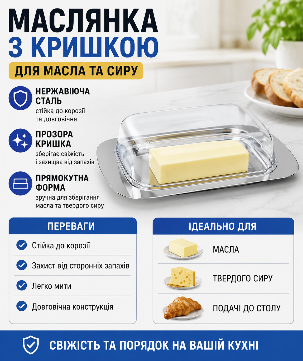 Маслянка з нержавіючої сталі купити Україна